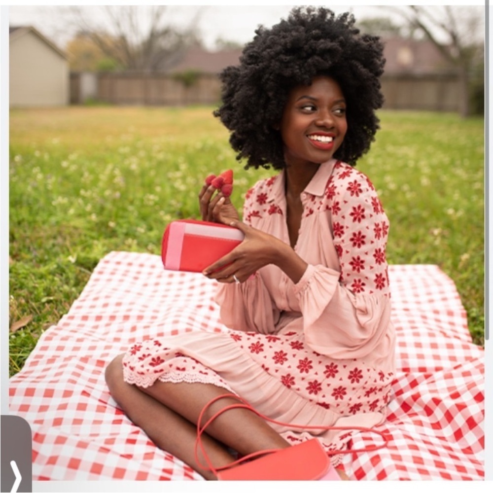ByTimo Pink Floral Embroidered Eyelet Midi Dress Pink Small
